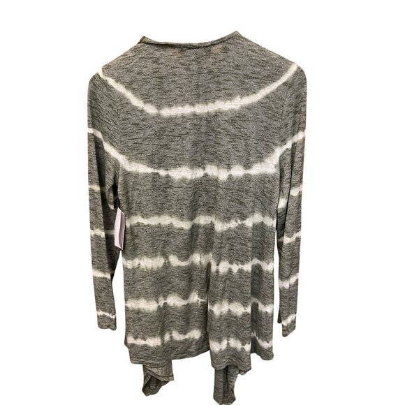 Live & Let Live One World Tie-Dye Open Front Cardigan Medium Green/White - Picture 2 of 7